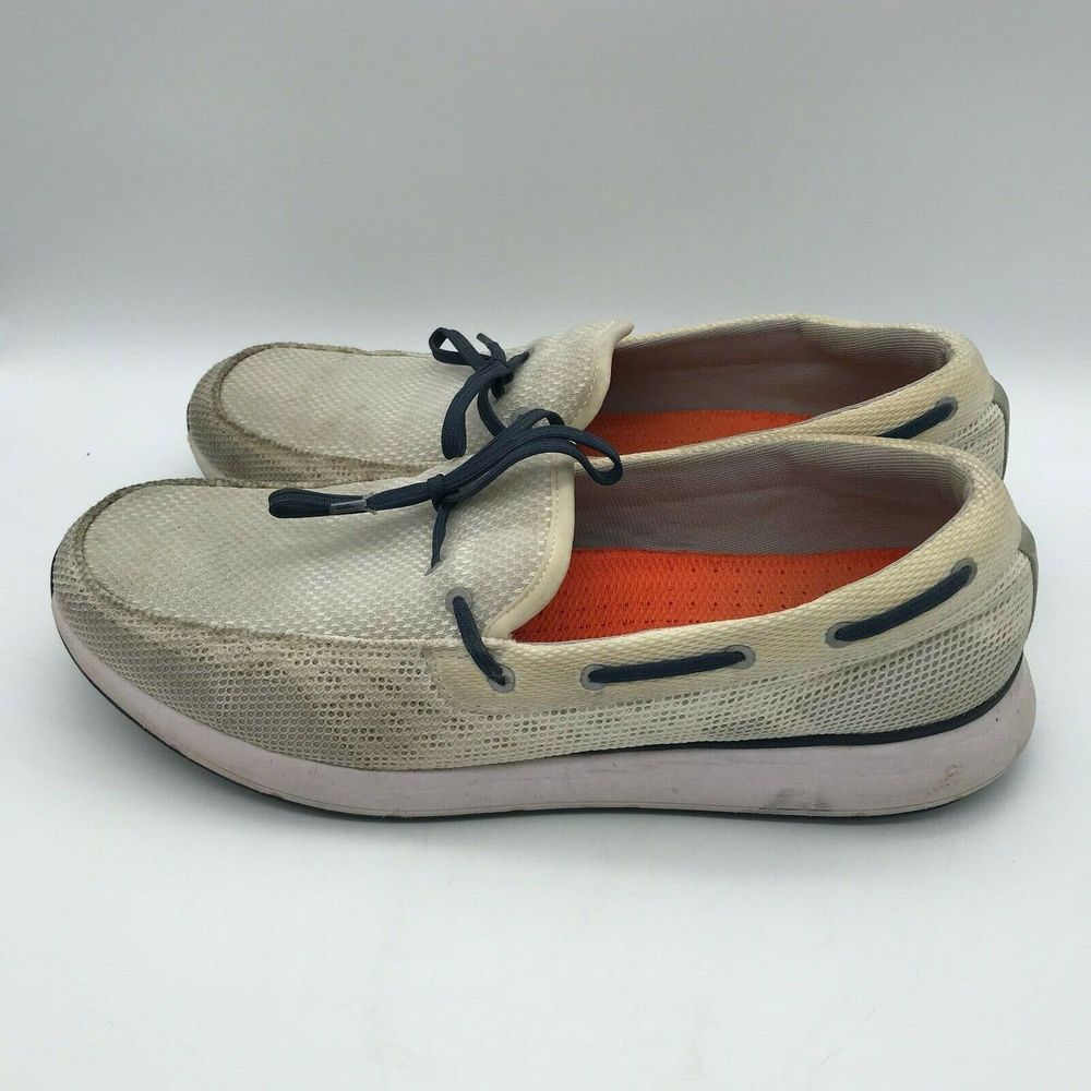 SWIMS Men's 11 Breeze Wave Waterproof Sneakers In Off White Dockside Loafer Shoe